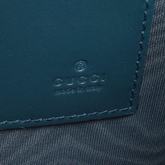 GUCCI GUCCY Green Calf Clutch Bag - Picture 9 of 12